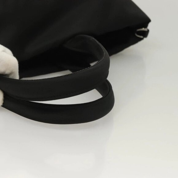 PRADA Hand Bag Nylon Black Silver Auth - Picture 4 of 16